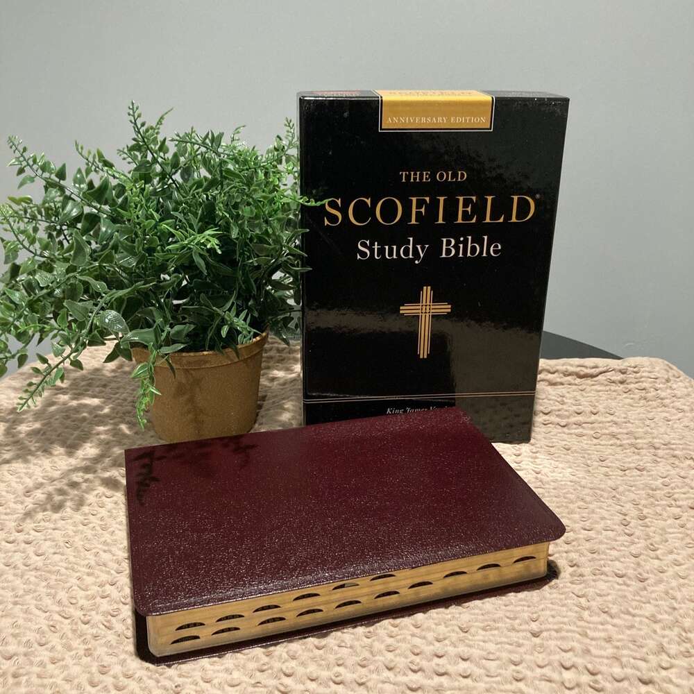 KJV Scofield Study Bible: Burgundy Bonded Leather, Thumb-Indexed